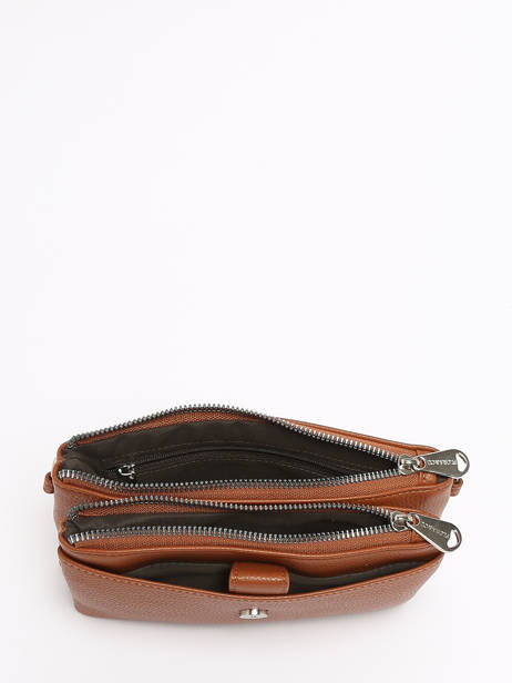 Crossbody Bag With Card Holder Grained Miniprix Brown grained H6020 other view 3