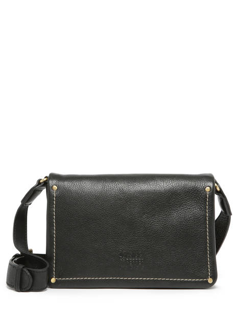 Sac Bandoulière Boston Cuir Basilic pepper Noir boston BBOS02