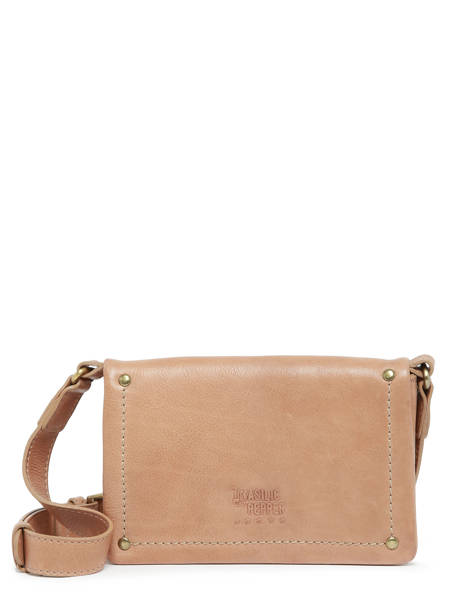 Sac Bandoulière Boston Cuir Basilic pepper Beige boston BBOS03