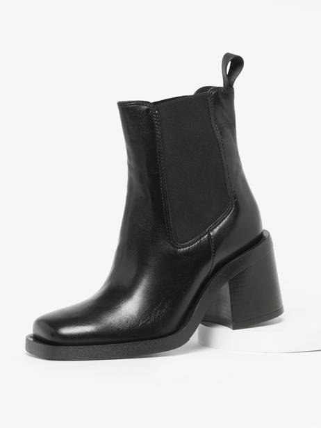 Heeled Chelsea Boots In Leather Mjus Black women T77204 other view 1