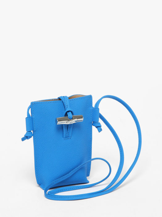Longchamp Roseau Ipod case / cd holder Blue
