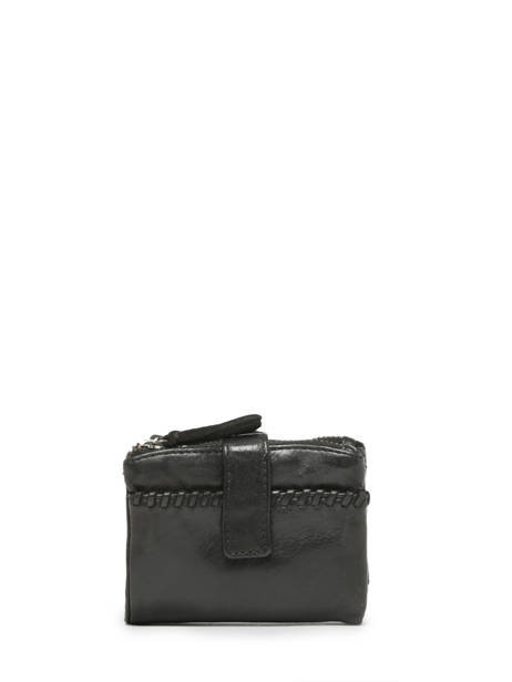 Portefeuille Cuir Biba Noir wallet WIN4L