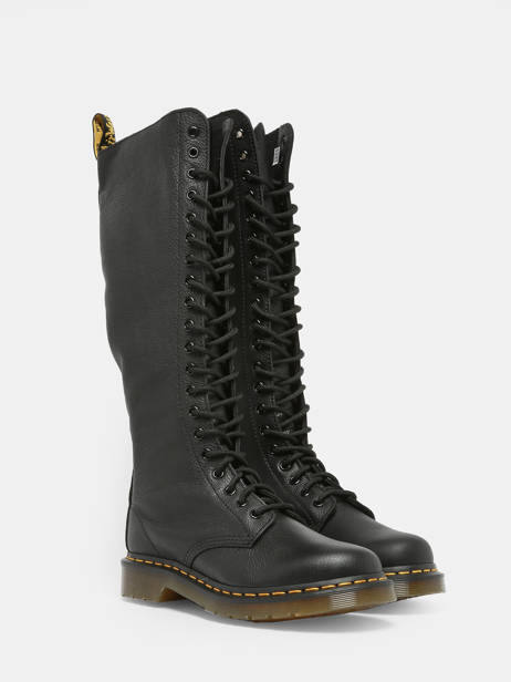 1b60 Virginia Boots In Leather Dr martens Black women 23889001 other view 3