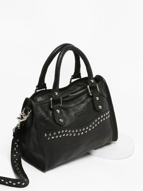 Sac BandouliÃ¨re Glam Cuir Basilic pepper Noir glam BGLA72 vue secondaire 3