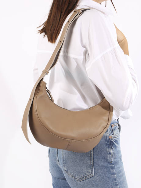 Crossbody Bag Sosoomao Leather Etrier Beige sosoomao ECSO057M other view 1