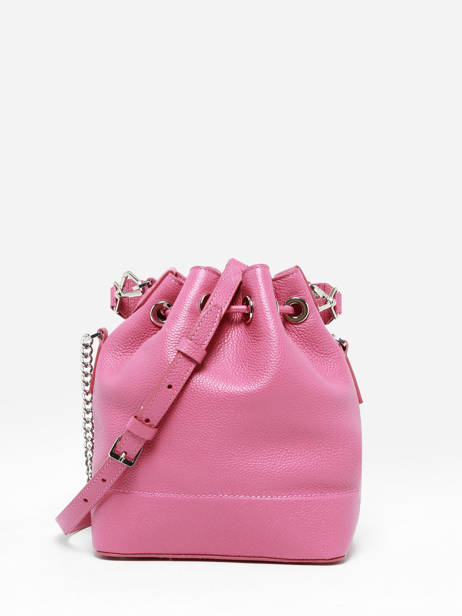 Small Leather Ninon Bucket Bag Lancel Pink ninon A11746 other view 4