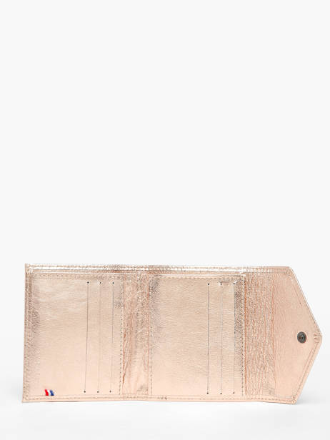 Porte-cartes Etincelle Irisée Cuir Etrier Rose etincelle irisee EETI113 vue secondaire 1