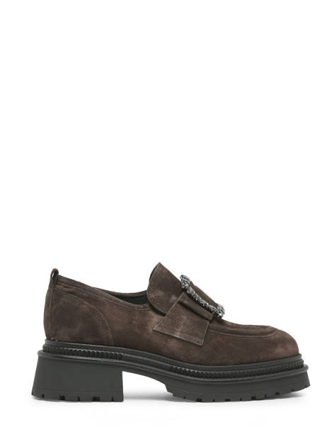 Moccasins In Leather Alpe Brown women 27261134