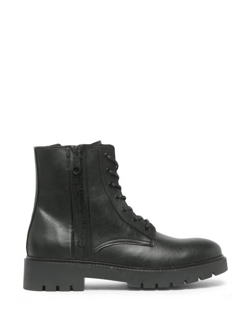 Boots In Leather Calvin klein jeans Black men 84300X