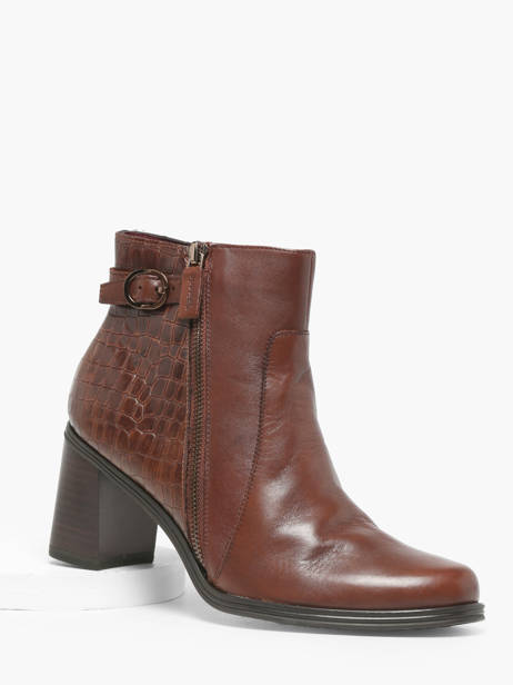 Heeled Boots In Leather Tamaris Brown women 41 other view 1