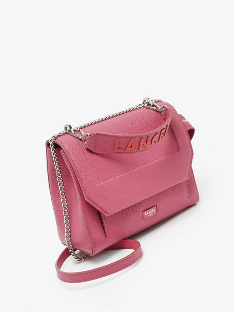 Medium Leather Ninon Shoulder Bag Lancel Pink ninon A11747 other view 2