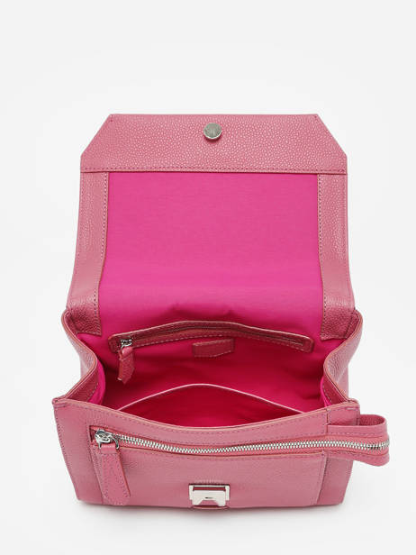 Medium Leather Ninon Shoulder Bag Lancel Pink ninon A11747 other view 3