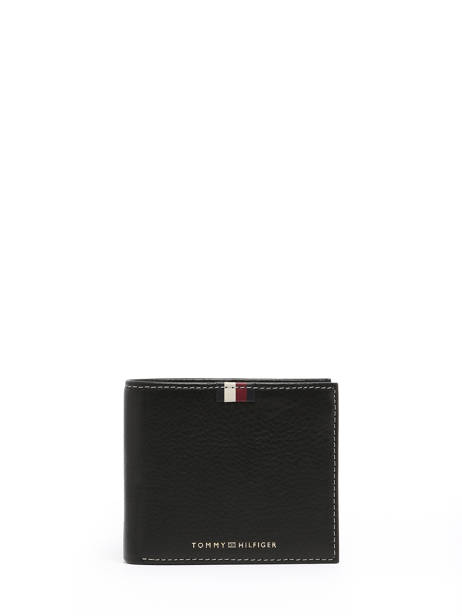 Wallet Leather Tommy hilfiger Black corporate AM11598