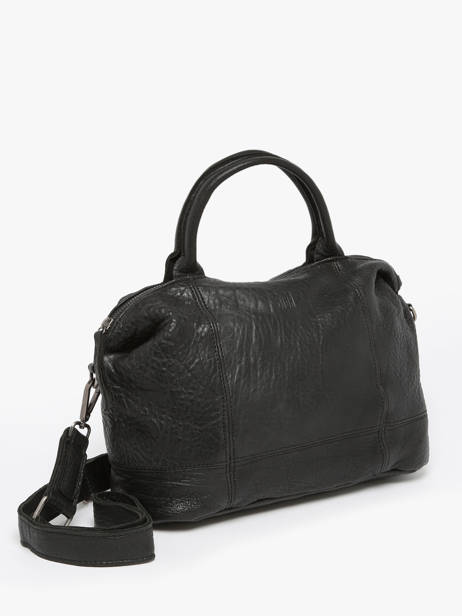 Satchel Leather Leather Biba Black leather FRA2L other view 2