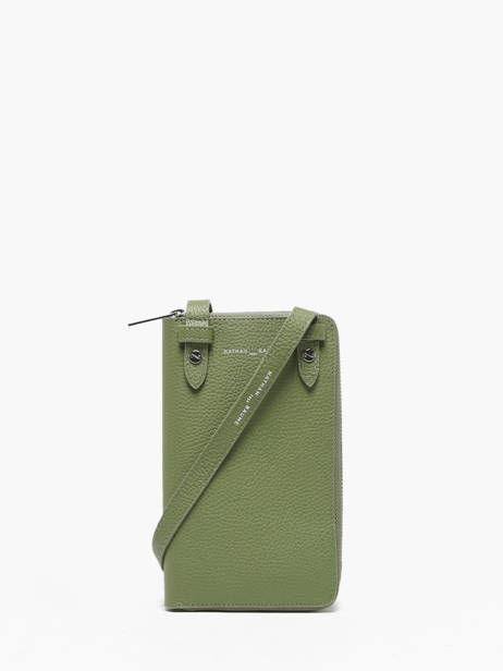 Etui Téléphone Pocket Cuir Nathan baume Vert egee 3 vue secondaire 4