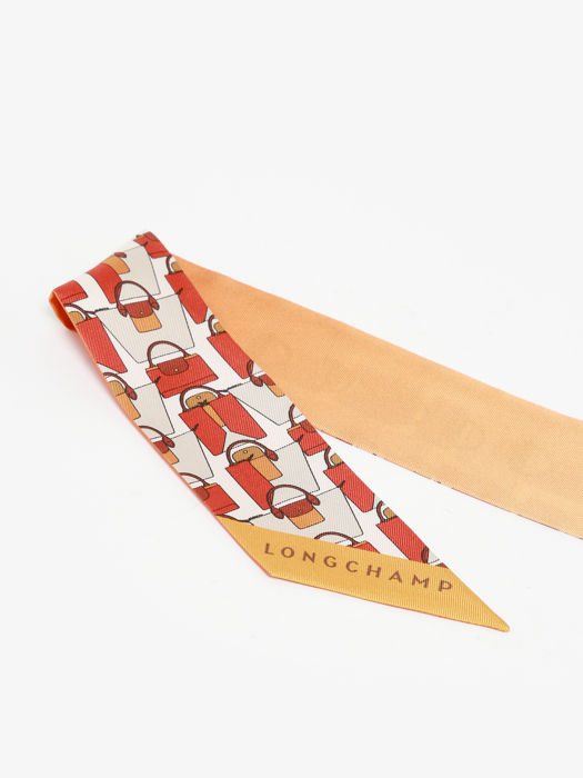 Longchamp Soie unie Scarves Orange