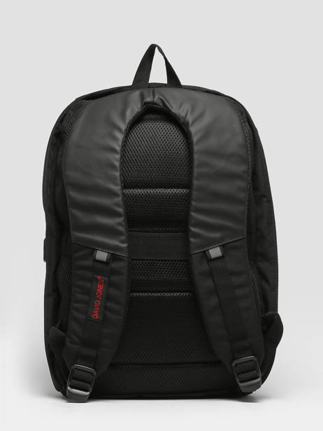Backpack With Usb Port David jones Black business PC033A other view 3