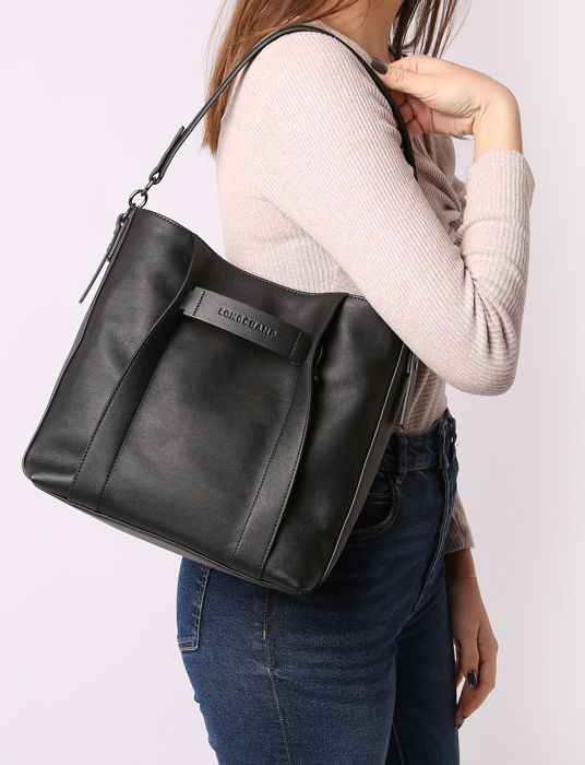 Longchamp Longchamp 3d Hobo bag Black