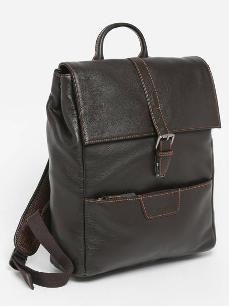 2-compartment Foulonné Backpack Etrier Brown foulonne EFOU8092 other view 2