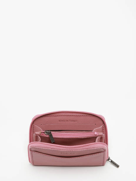 Compact Leather Paris Wallet Etrier Pink paris EPAR900 other view 1