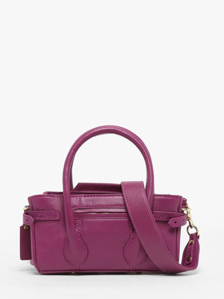 Leather Madeleine S Art Déco Crossbody Bag Paul marius Violet la suite art deco MADEXART other view 4