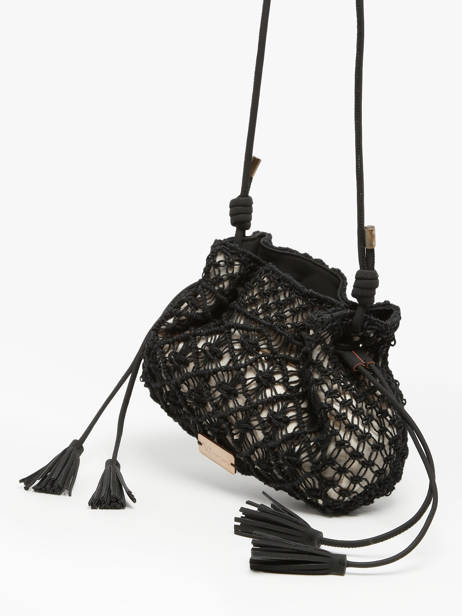 Sac Bandoulière Tanaisie Jute Woomen Noir tanaisie WTAN07 vue secondaire 2