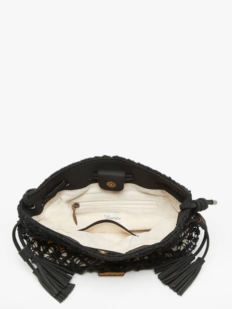 Sac Bandoulière Tanaisie Jute Woomen Noir tanaisie WTAN07 vue secondaire 3