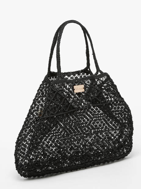 Braided Jute Tanaisie Shoulder Bag Woomen Black tanaisie WTAN01 other view 1