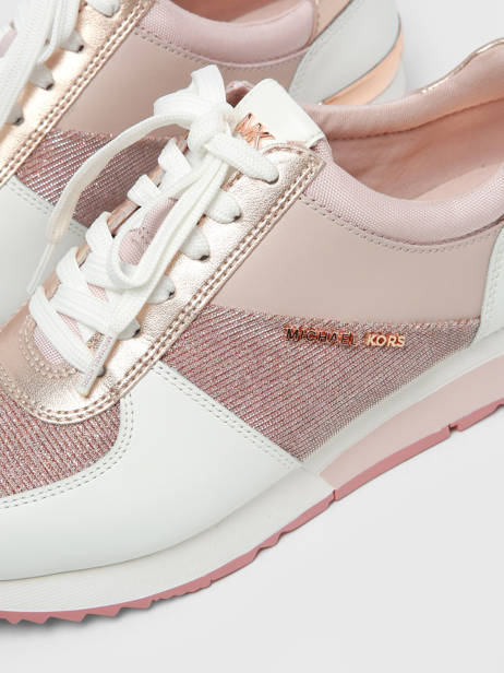 Sneakers In Leather Michael kors Pink women R4ALFS1D other view 1