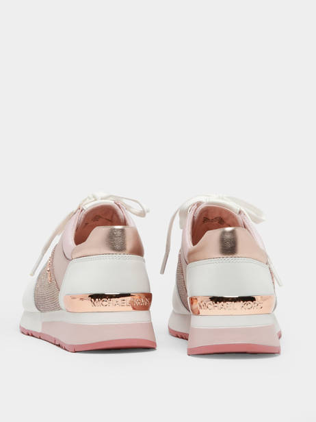 Sneakers In Leather Michael kors Pink women R4ALFS1D other view 4