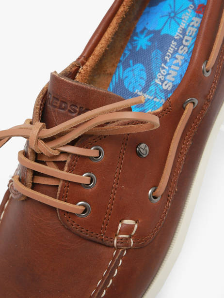 Boat Shoes In Leather Redskins Brown men ORLAND other view 1