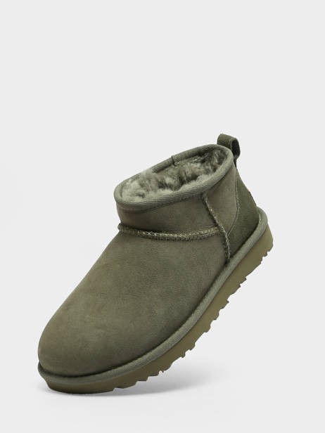 Boots Classic Ultra Mini In Leather Ugg Green women 1116109 other view 1