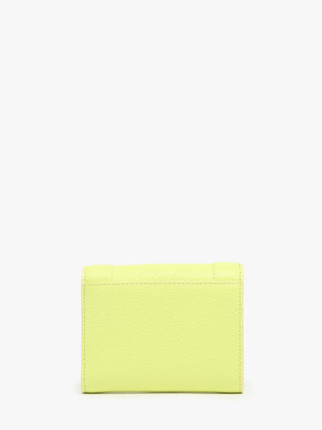 Compact Leather Wallet Ninon Lancel Yellow ninon A10296 other view 2