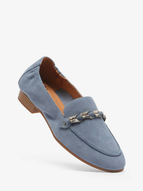 Moccasins Zanga In Leather Mam'zelle Blue women CSIRK28 other view 1