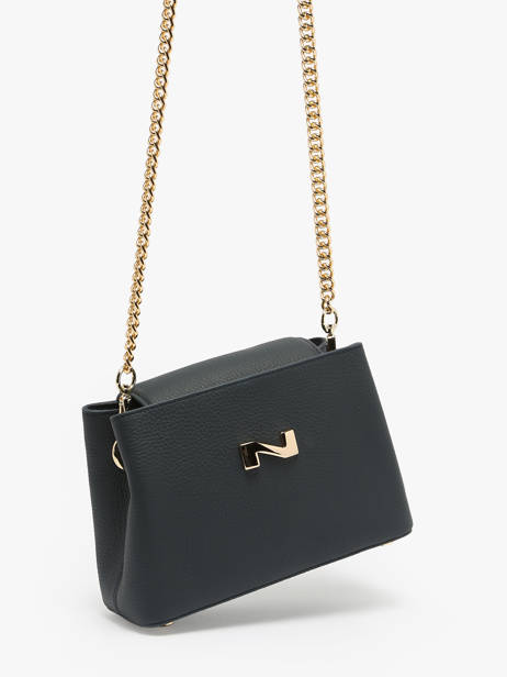 Leather Poppy Crossbody Bag Nathan baume Blue eden 2 other view 2