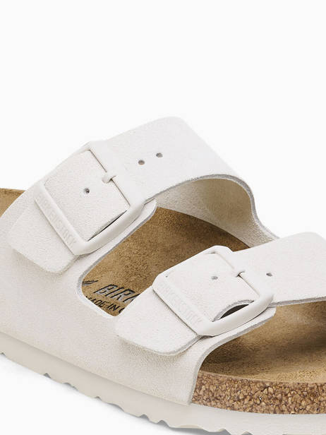 Slippers In Leather Birkenstock White women 10266842 other view 1