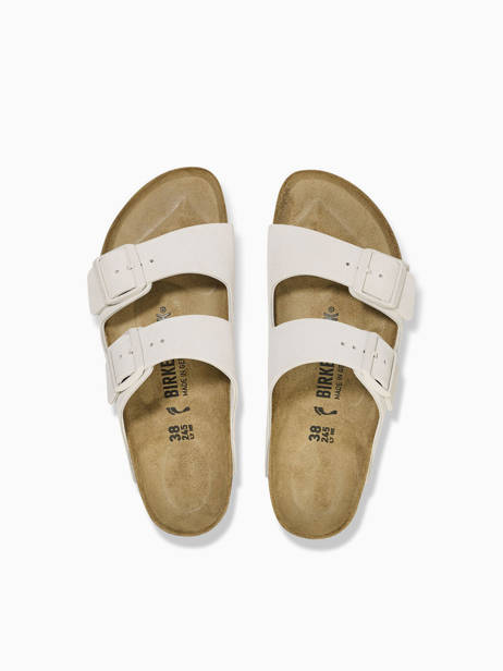 Slippers In Leather Birkenstock White women 10266842 other view 4