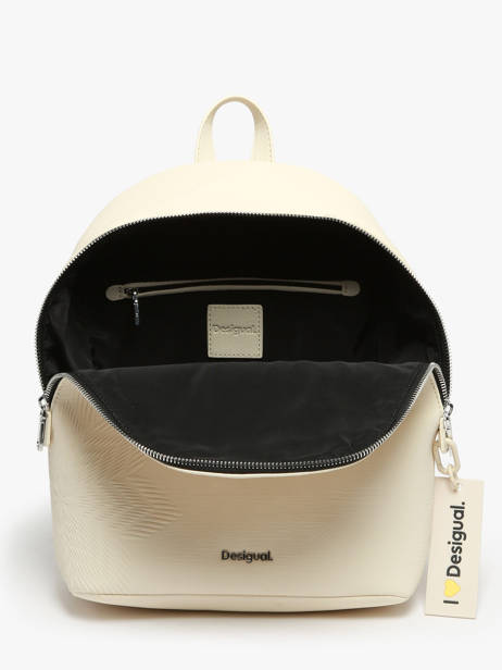 Backpack Desigual White aquiles ecru 24SAKP26 other view 3