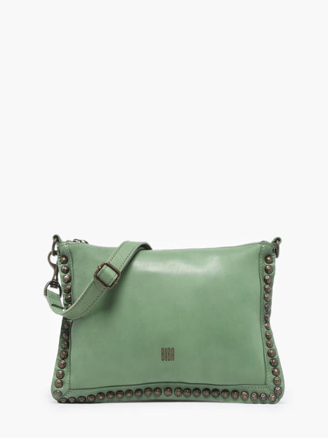 Leather Crossbody Bag Heritage Biba Green heritage POR2L