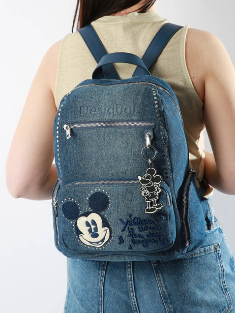 Backpack Desigual Blue mickey rock 24SAKD06 other view 1