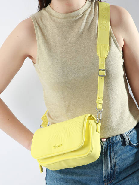 Crossbody Bag Acquiles Desigual Yellow acquiles 24SAXP73 other view 1