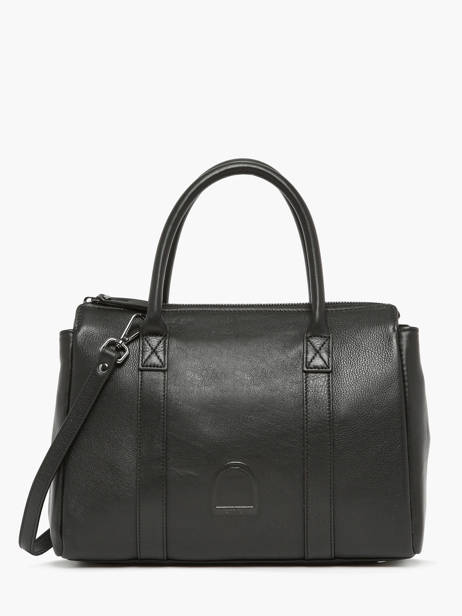 Small Leather Balade Satchel Etrier Black balade EBAL044S