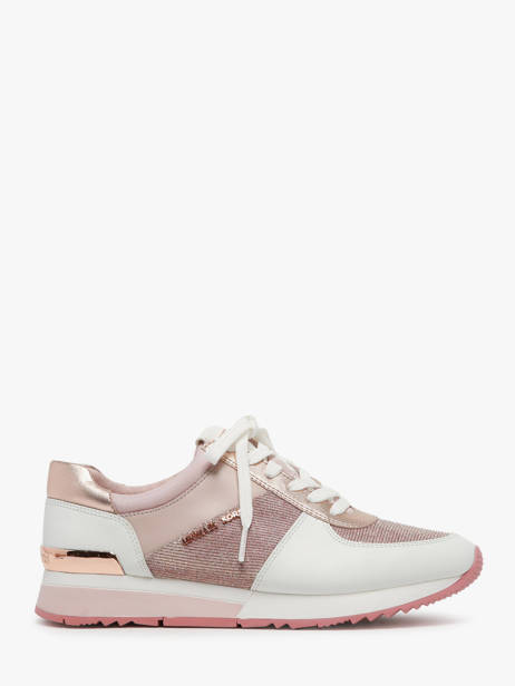 Sneakers In Leather Michael kors Pink women R4ALFS1D