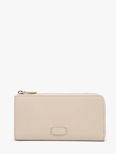 Portefeuille Ninon Cuir Lancel Beige ninon A09974