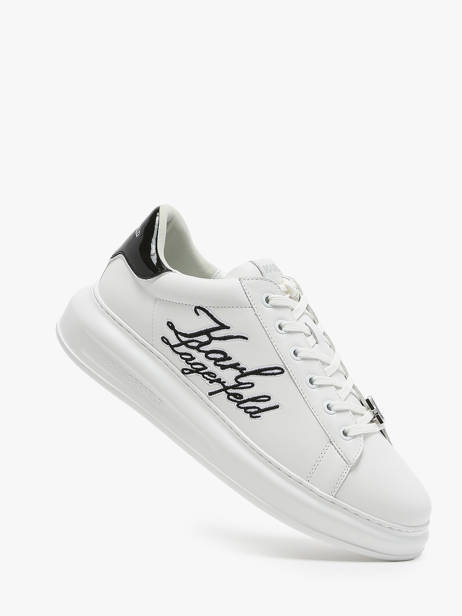Sneakers In Leather Karl lagerfeld White men KL52510S other view 1