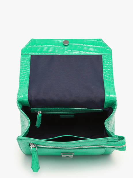 Medium Leather Ninon Croco Handbag Lancel Green ninon A10930 other view 3
