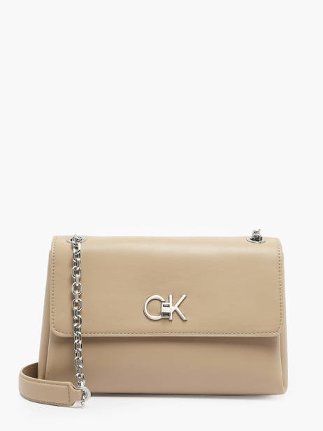 Crossbody Bag Re-lock Recycled Polyester Calvin klein jeans Beige re-lock K611084