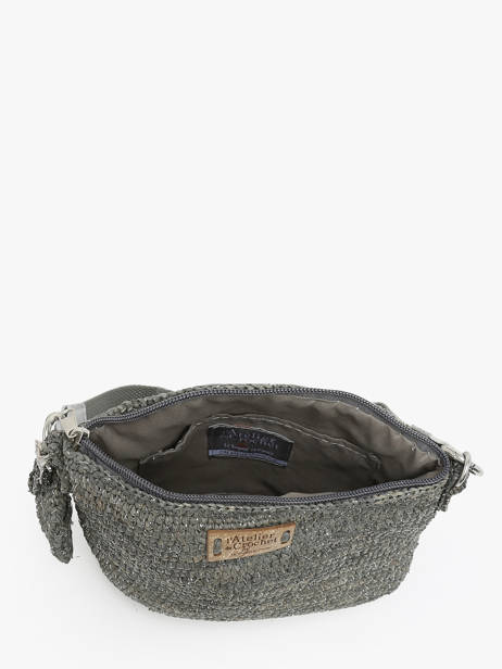 Shoulder Bag L'atelier Du Crochet Raphia Le voyage en panier Gray l'atelier du crochet AM771 other view 3