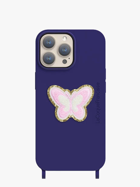 Phone Case Patch Butterfly La coque francaise Pink accessoires LE314655 other view 1