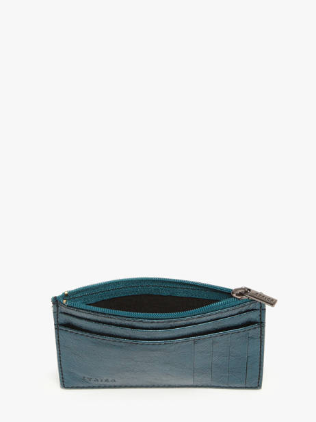 Card Holder Etincelle Irisée Leather Etrier Blue etincelle irisee EETI5004 other view 1